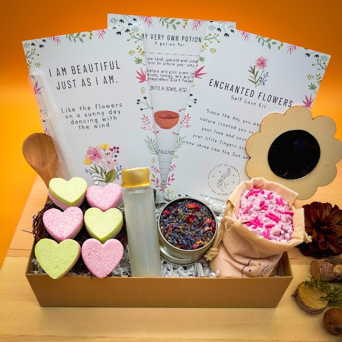 Little Hands & Nature Enchanted Flowers Self Love Potion Kit