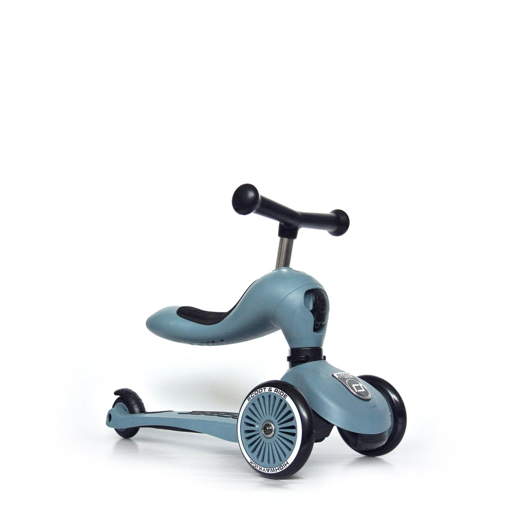 Scoot and Ride Highwaykick 1 Scooter and Ride On Toy Steel | Playroom Avenue