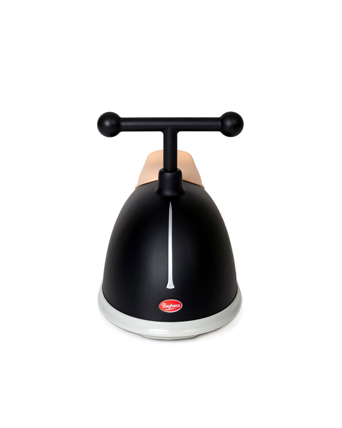 Black press with wooden handle on a white background