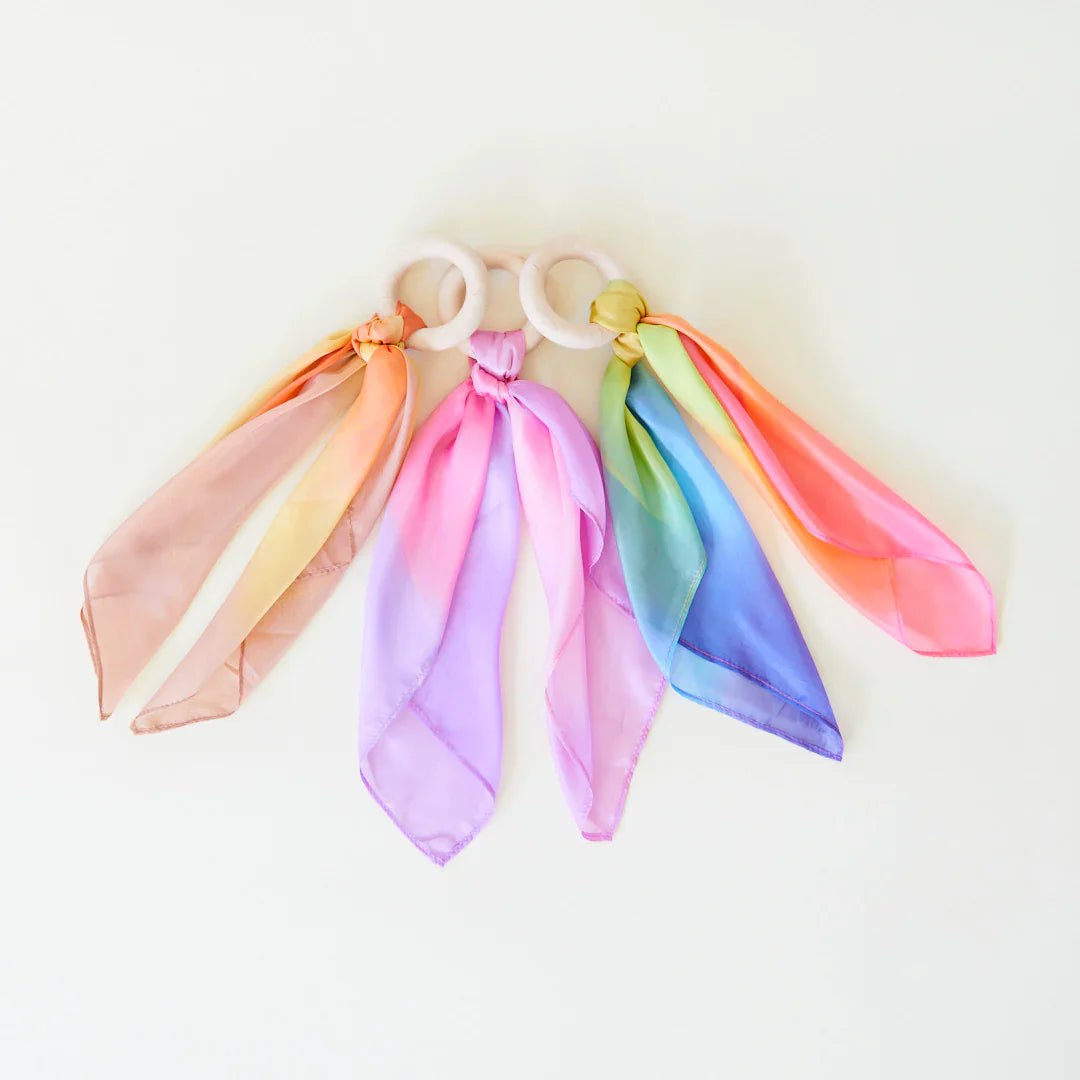 Sarah's Silks Rainbow Teether | Playroom Avenue