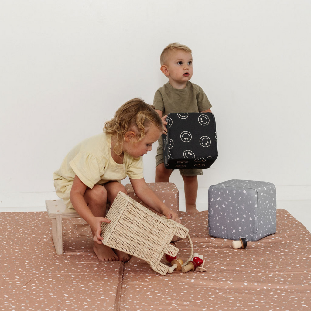 Toki Kids Terrazzo Slate Play Cube | Playroom Avenue