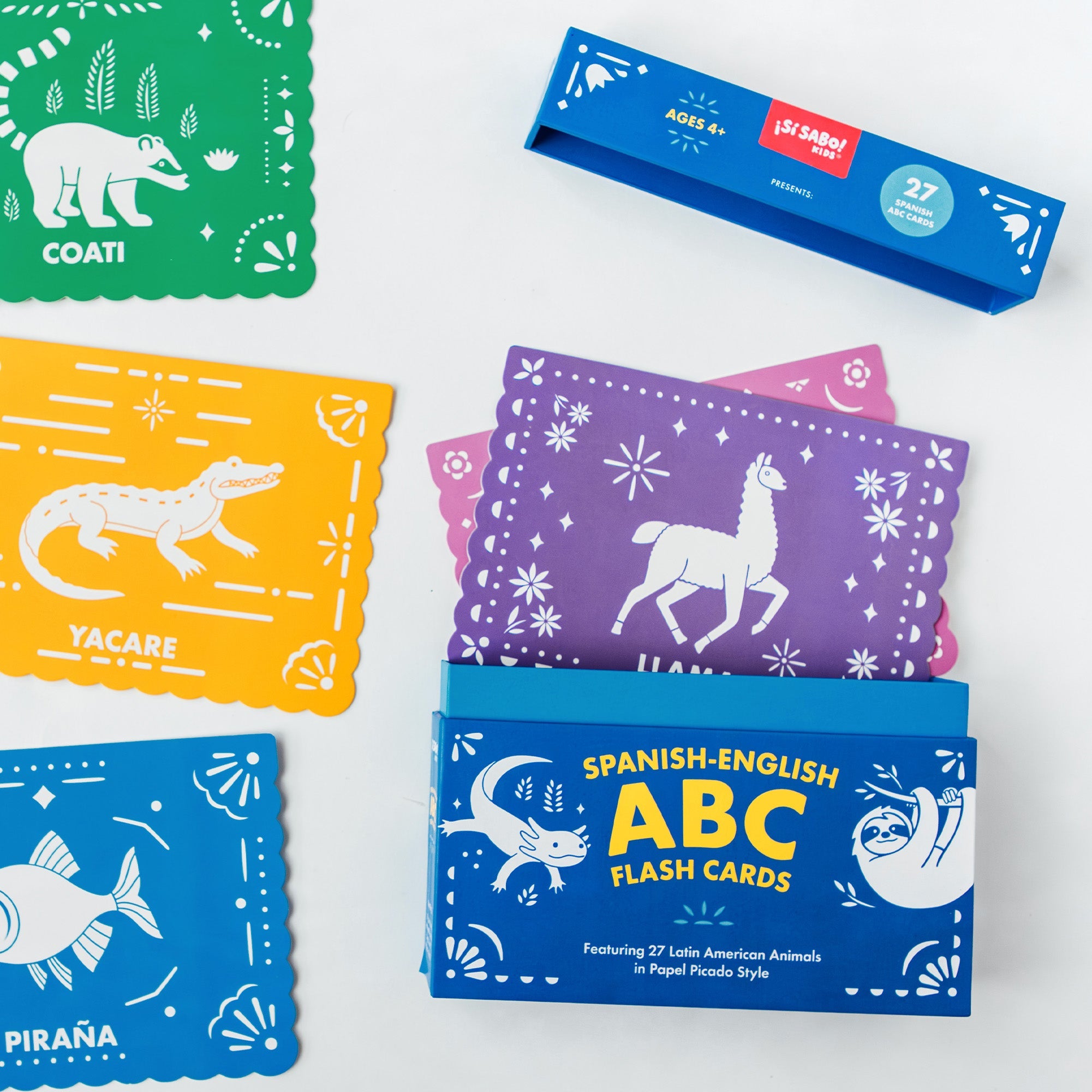 Spanish-English ABC Flash Cards | Playroom Avenue