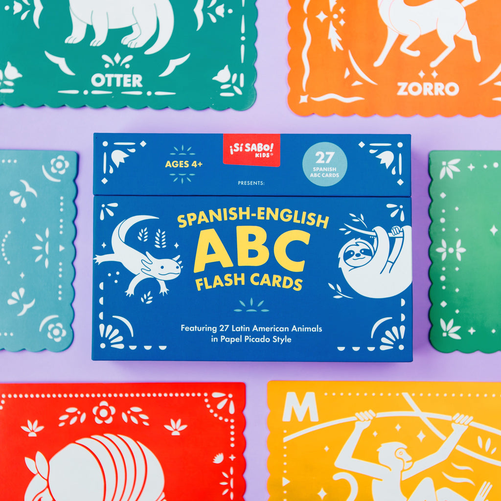 Spanish-English ABC Flash Cards | Playroom Avenue