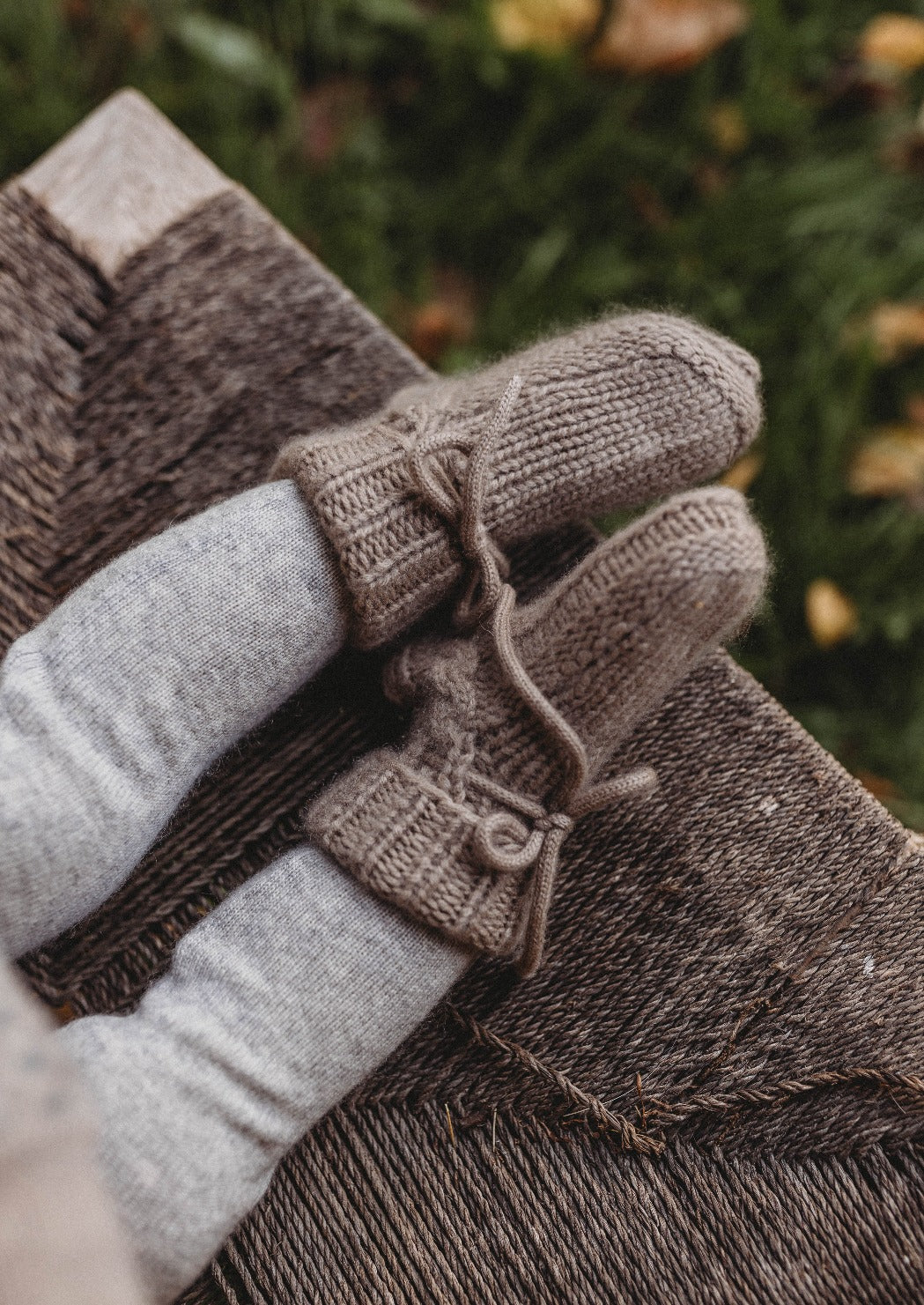 La Petit Lapin Cashmere Booties | Hazelnut | Playroom Avenue