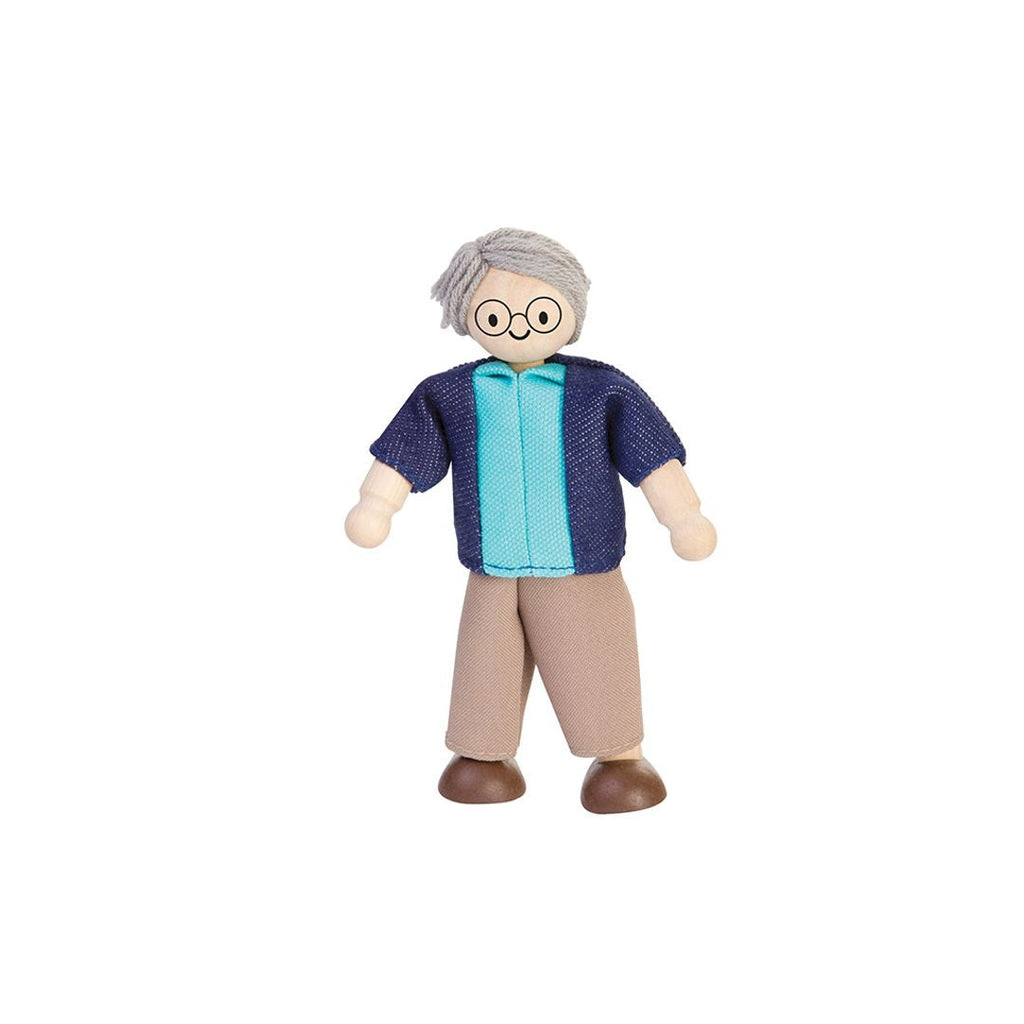 PlanToys Grandfather Dollhouse Figure - Light Skin Tone | Playroom Avenue