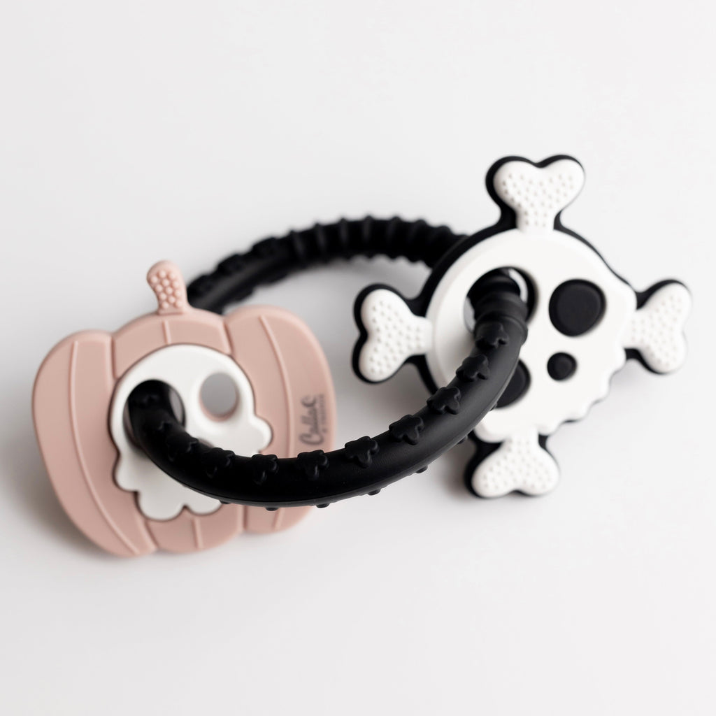 The Spooky Silicone Teether Petal Pink | Playroom Avenue