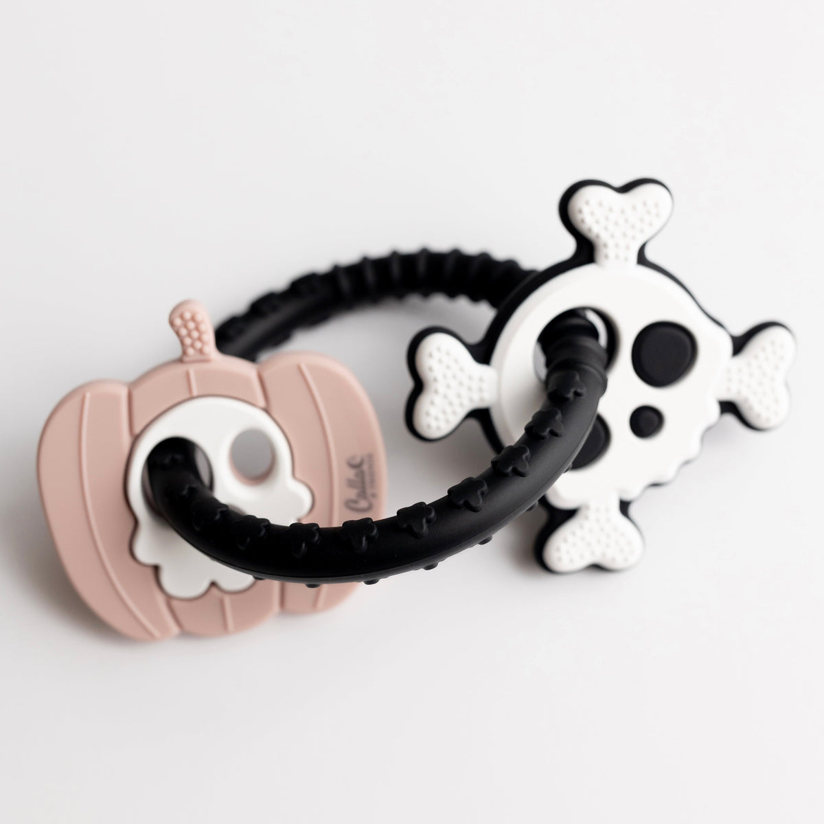 The Spooky Silicone Teether Petal Pink | Playroom Avenue