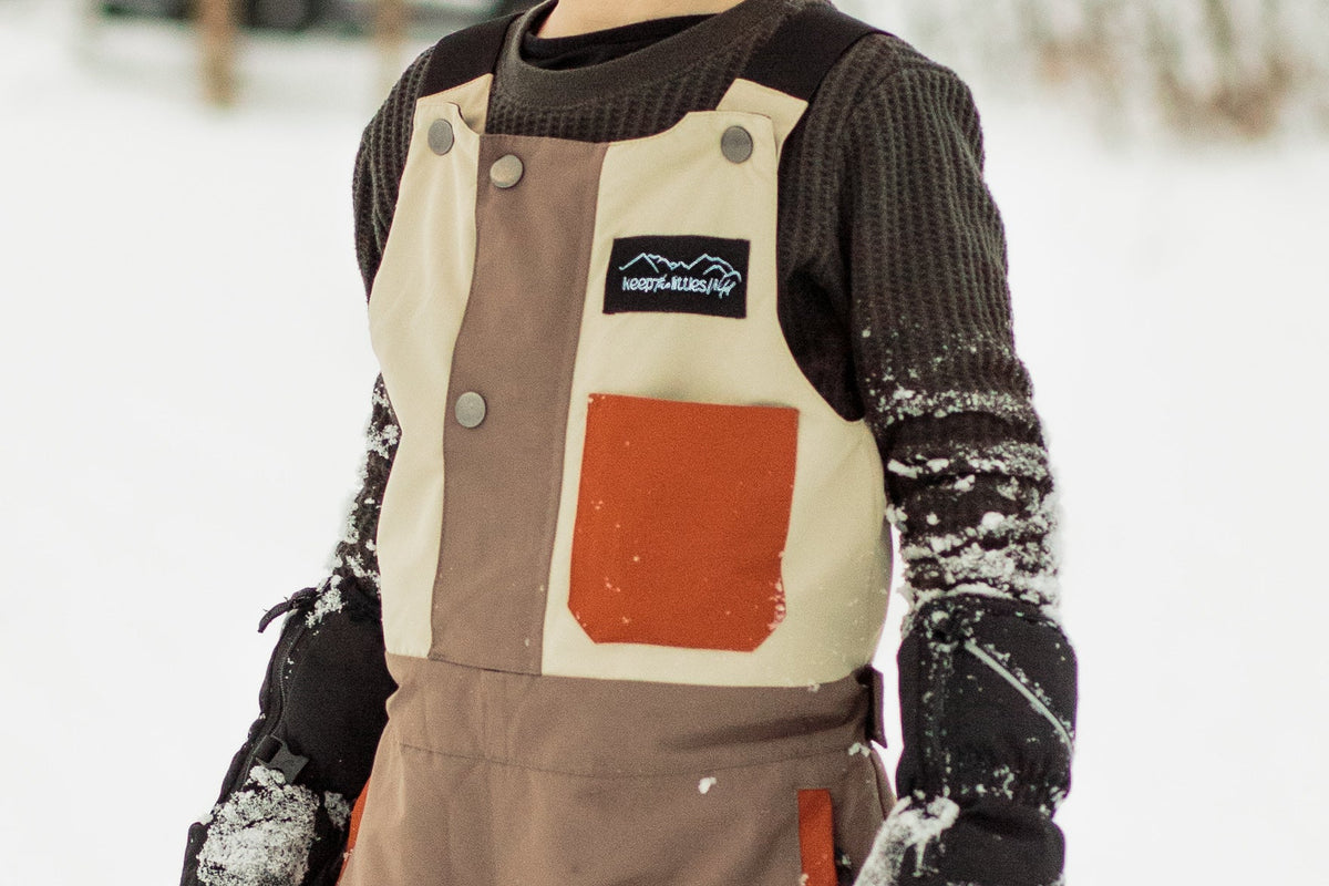 Keep the Littles Wild Waterproof Snow bib for youth and toddler | Playroom Avenue