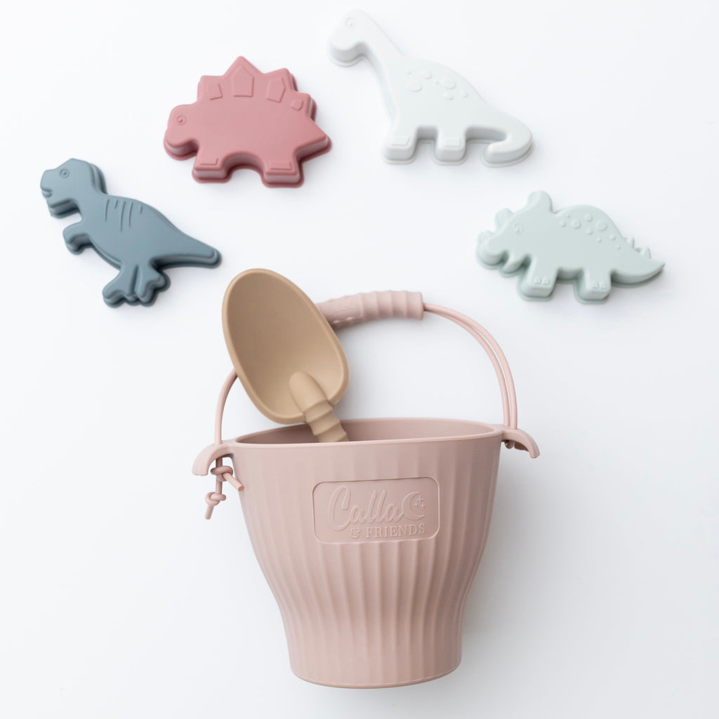 Calla and Friends Ainsley's Dinos Silicone Beach Toy Set | Playroom Avenue
