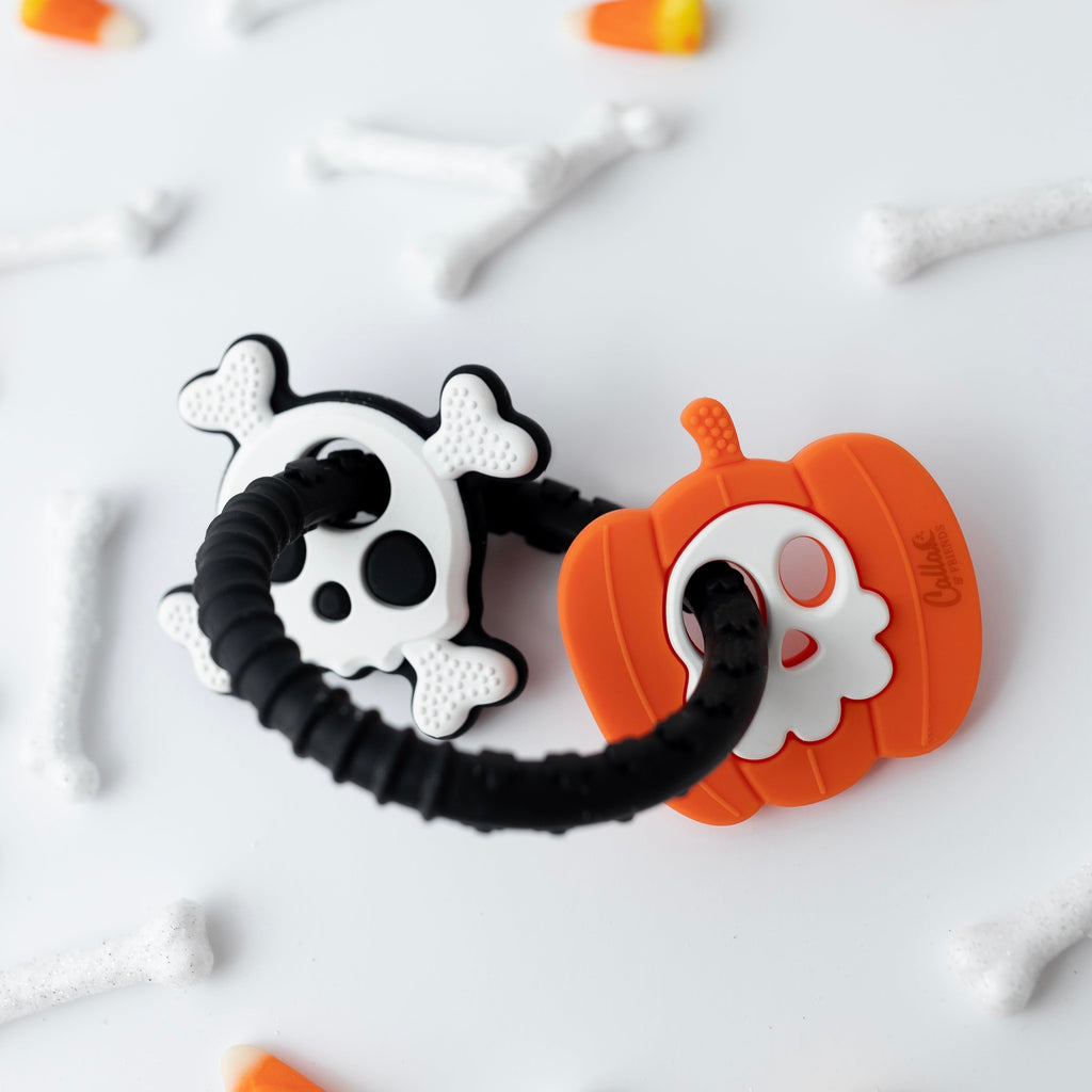 The Spooky Silicone Teether Orange | Playroom Avenue