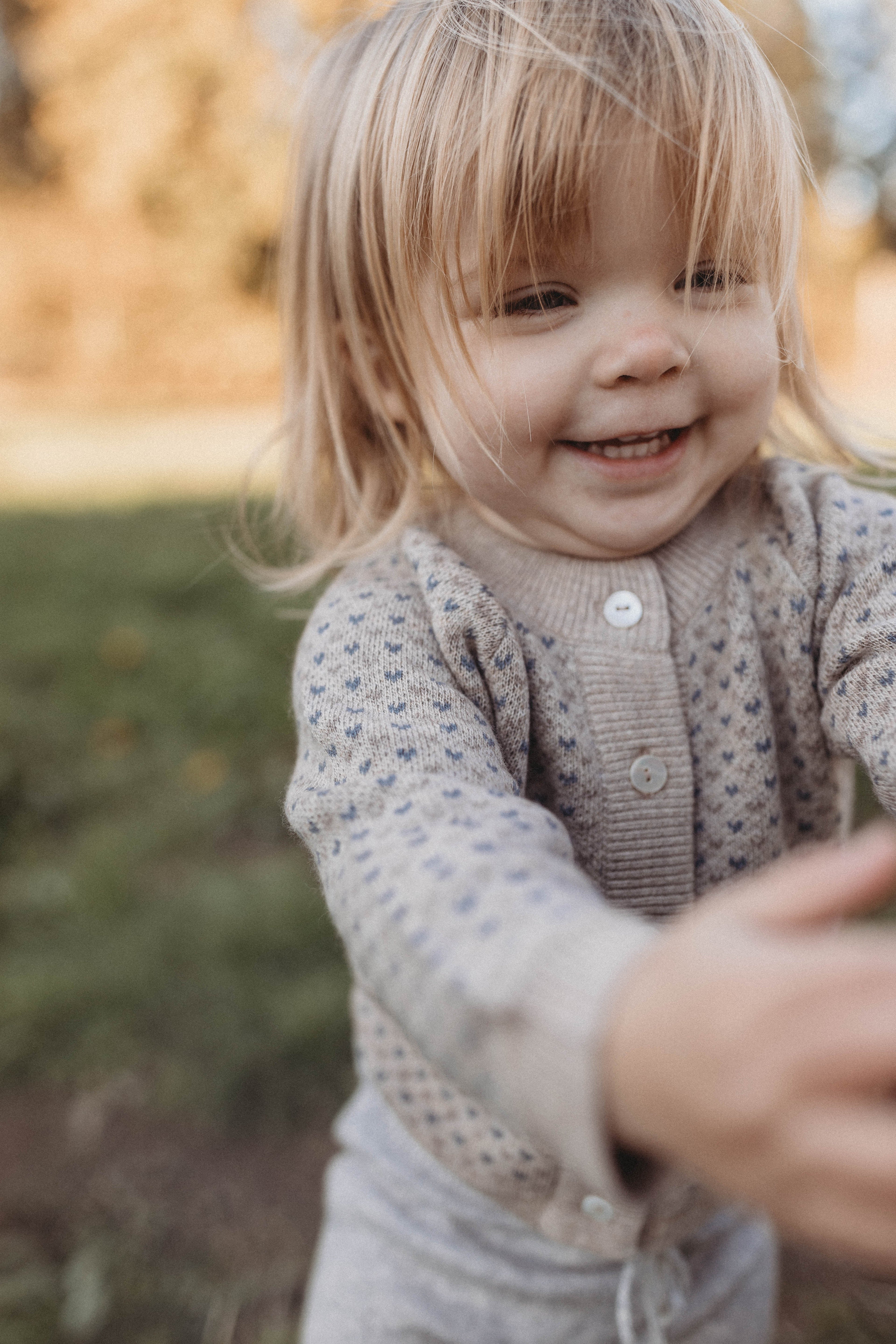 La Petit Lapin Cashmere Cardigan | Petit Coeur Natural | Playroom Avenue
