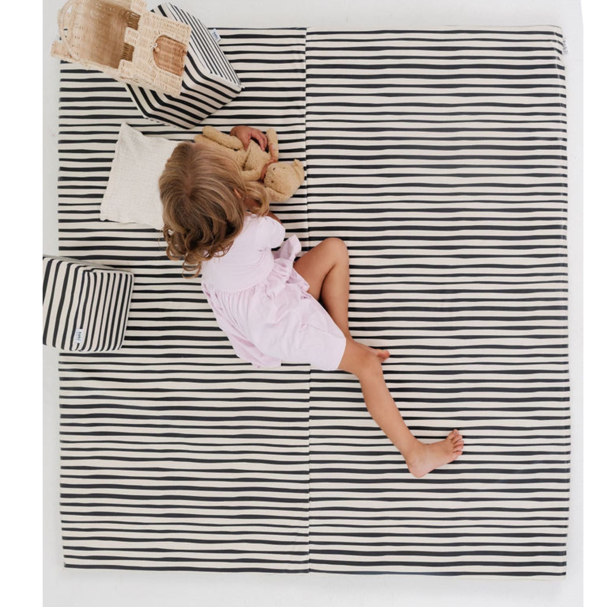 Toki Kids Bold Stripe Vegan Leather Mat - Playroom Avenue