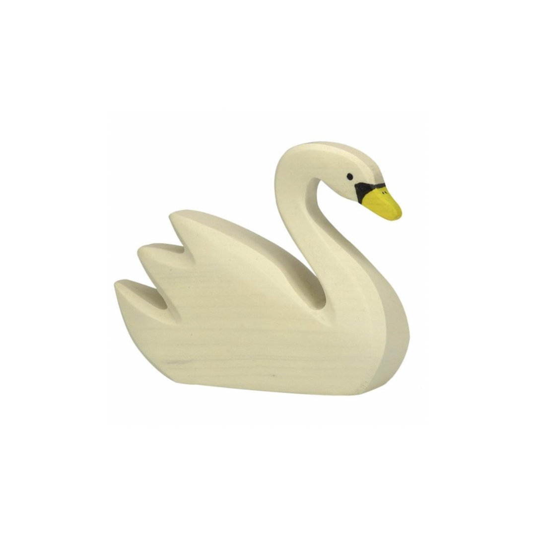 Holztiger Wooden Swimming Swan | Playroom Avenue