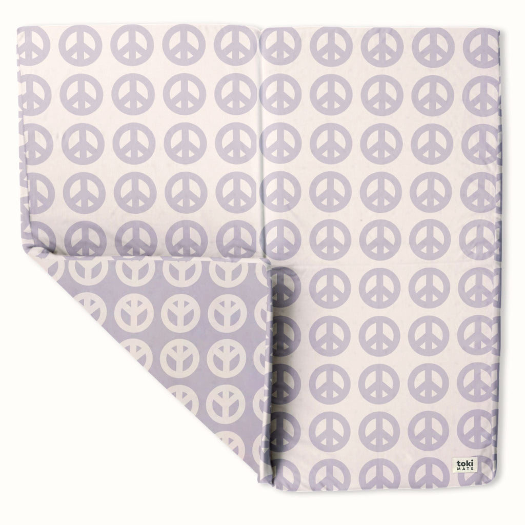 Toki Kids Peace Sign Organic Cotton Mat Mega | Playroom Avenue