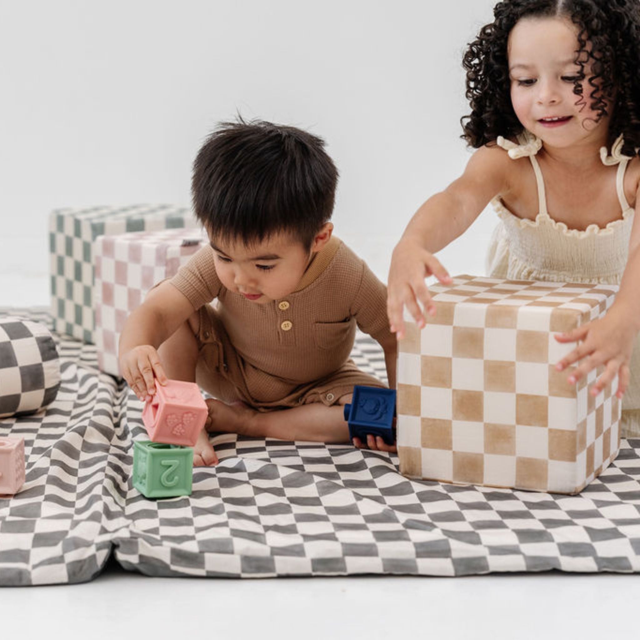 Toki Kids Checker Toffee Play Cube | Playroom Avenue