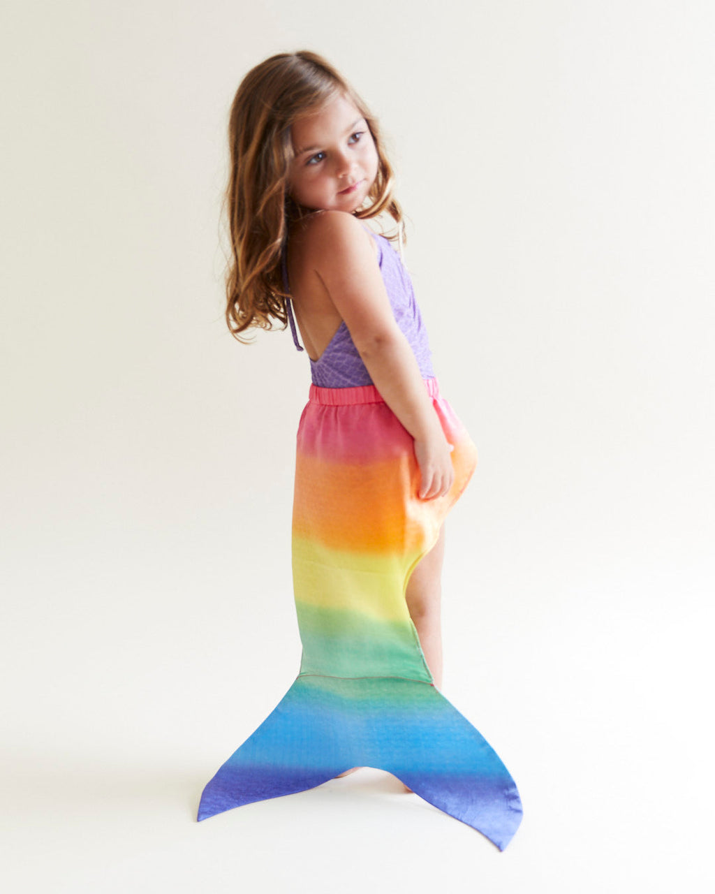 Sarah's Silks Small Rainbow Mermaid Tail | Playroom Avenue