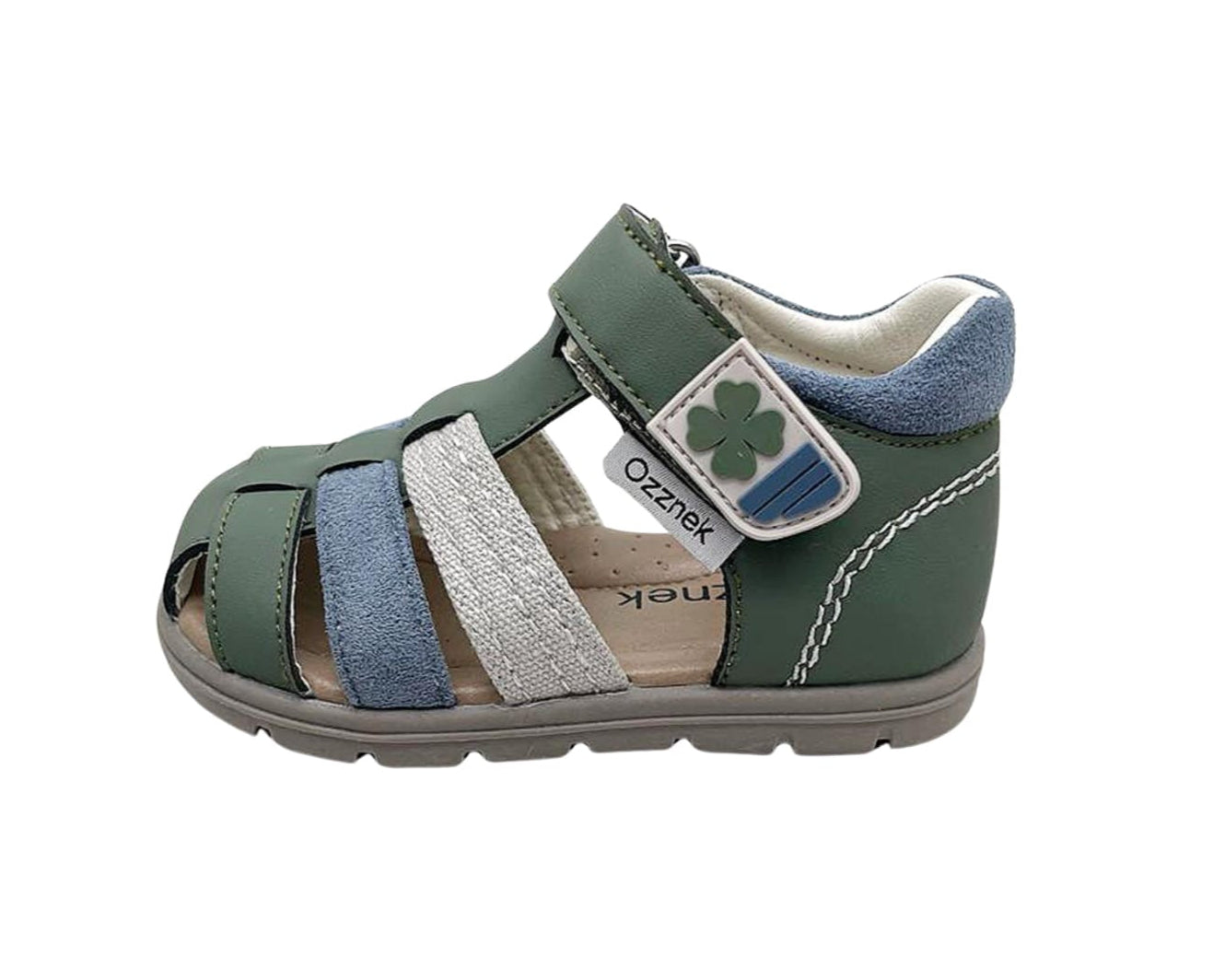 Ozznek Shoes Clover Green Toddler Sandals – Comfortable and Stylish | Playroom Avenue