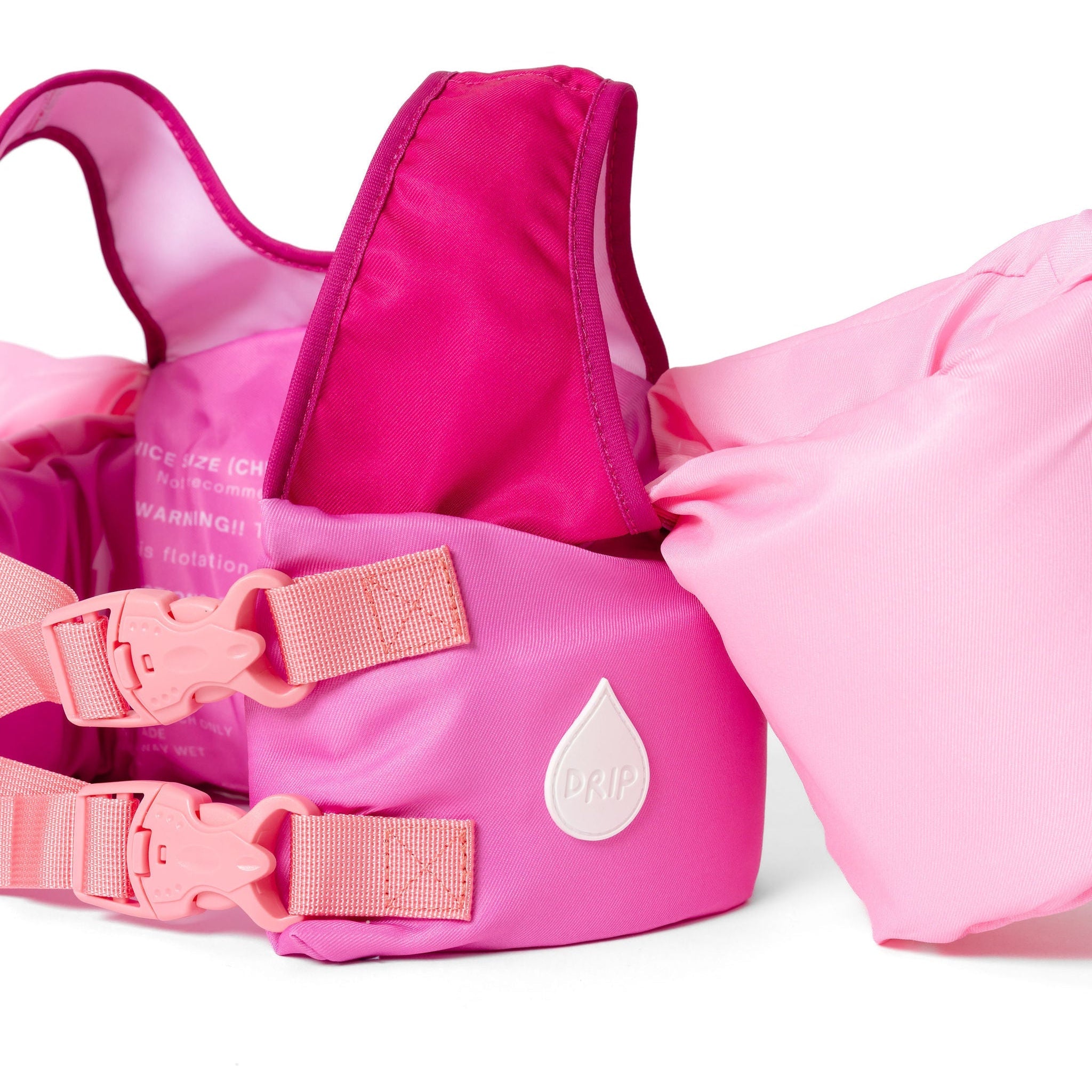 dripfloats Pink Color Block Kids Float