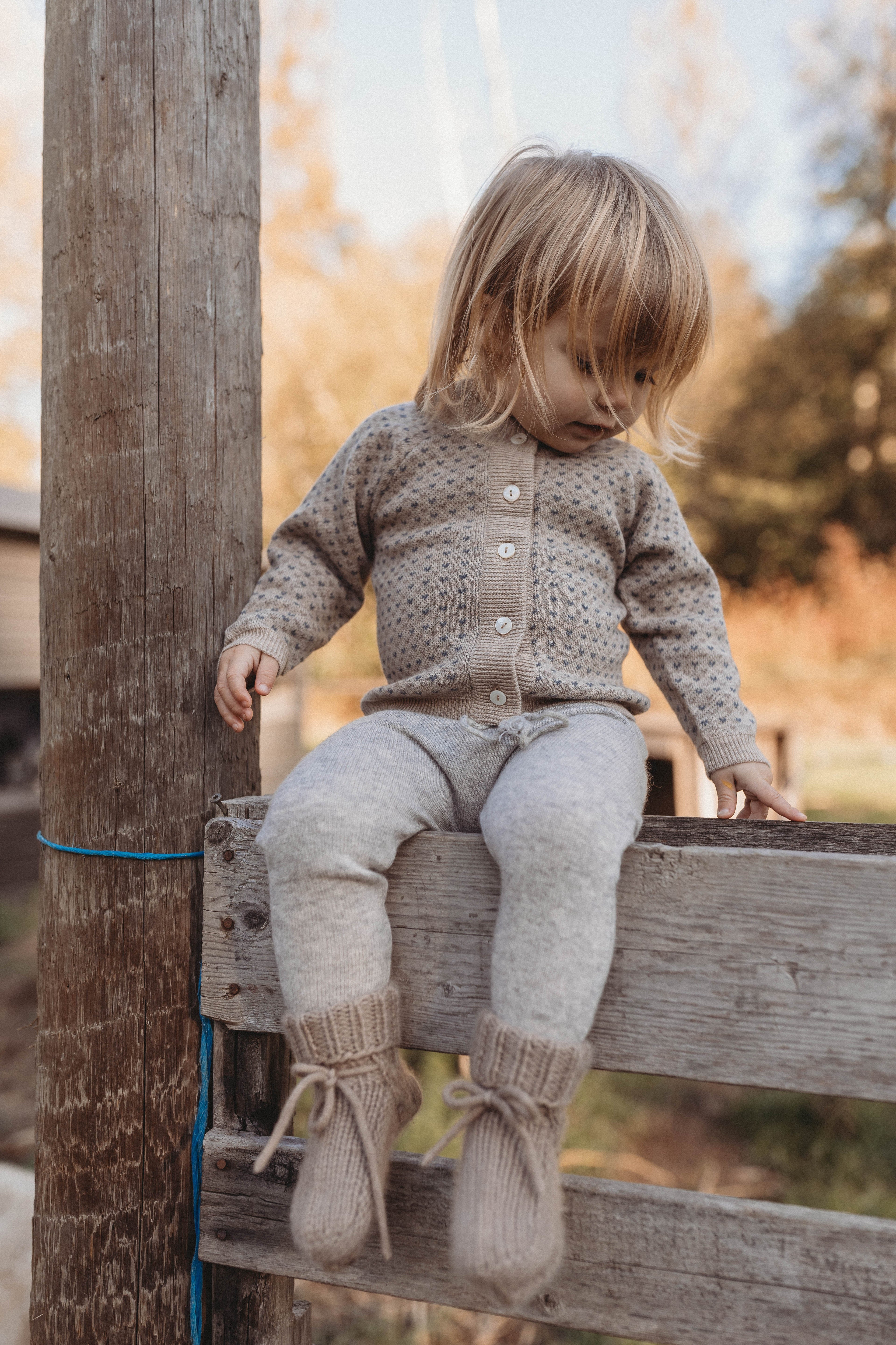 La Petit Lapin Cashmere Cardigan | Petit Coeur Natural | Playroom Avenue