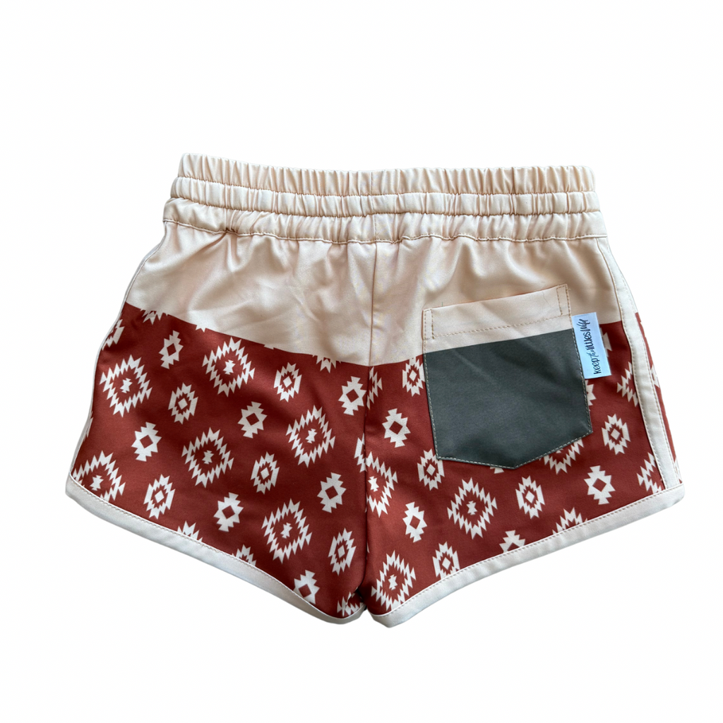 Keep the Littles Wild color block- hybrid shorts | Playroom Avenue