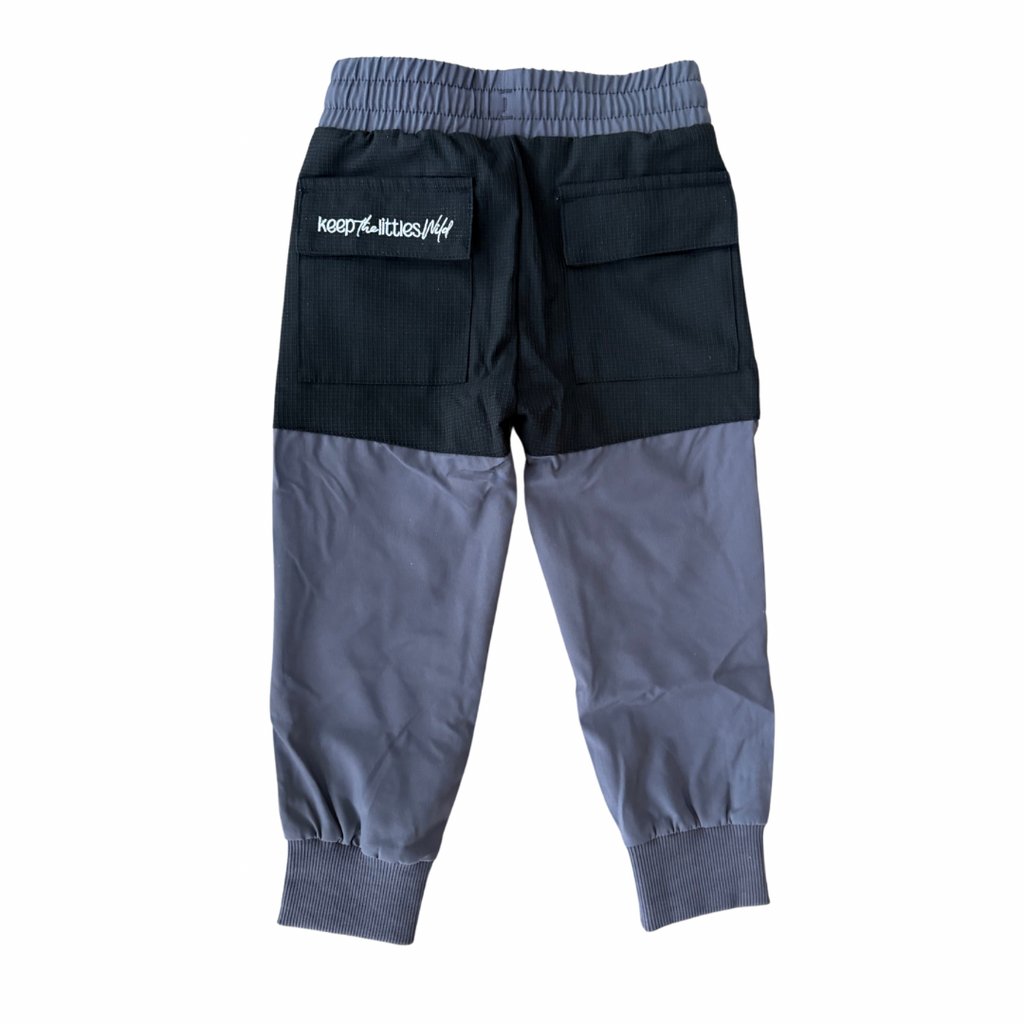 Keep the Littles Wild Hiking pants- water resistant grey | Playroom Avenue