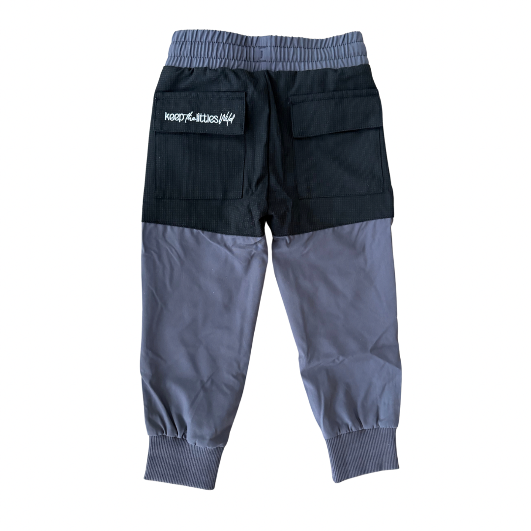 Keep the Littles Wild Hiking pants- water resistant grey | Playroom Avenue