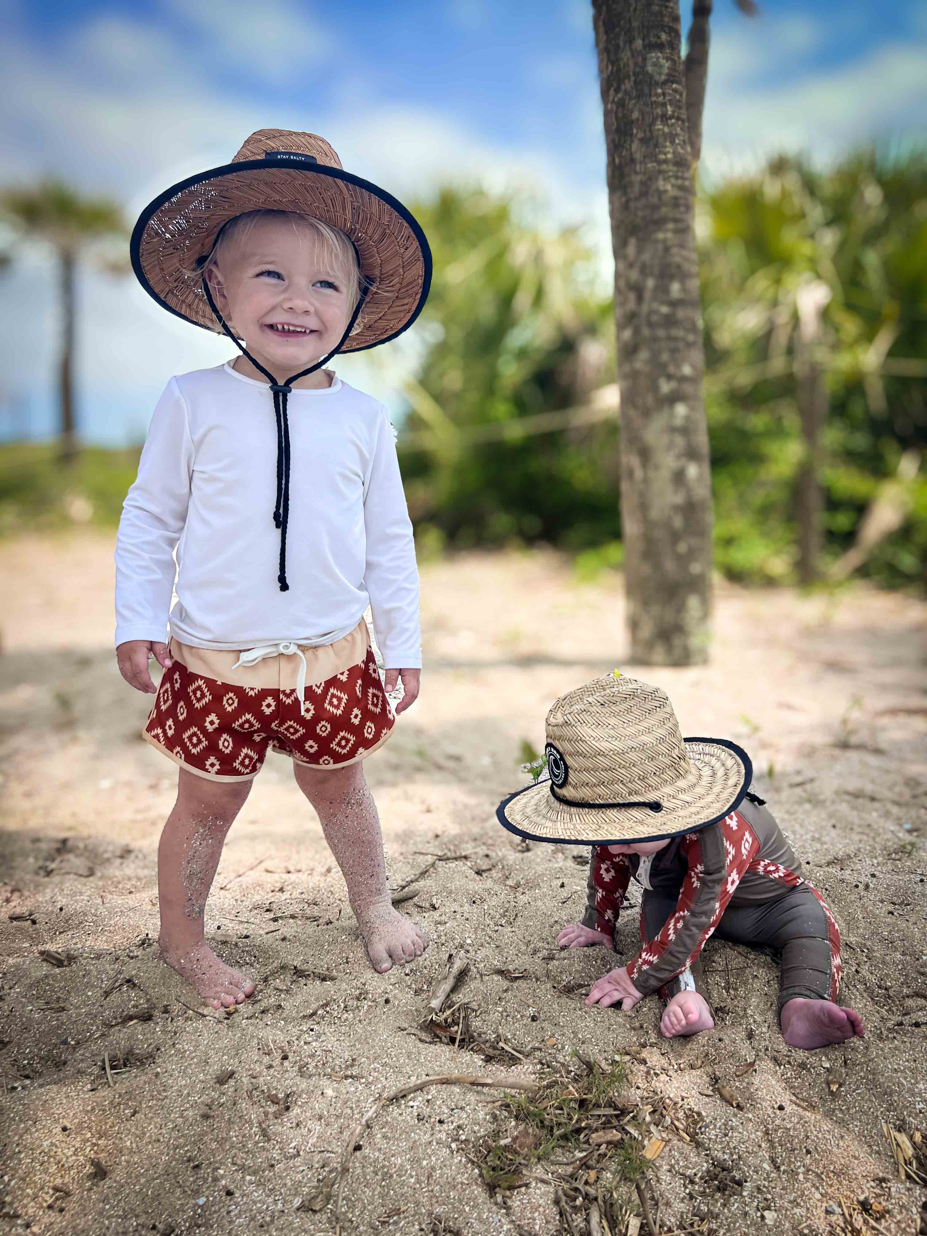 Keep the Littles Wild color block- hybrid shorts | Playroom Avenue