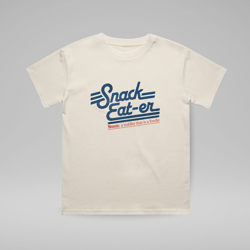 LITTLE RAD THINGS SNACK EAT-ER TEE - VINTAGE CREAM | Playroom Avenue
