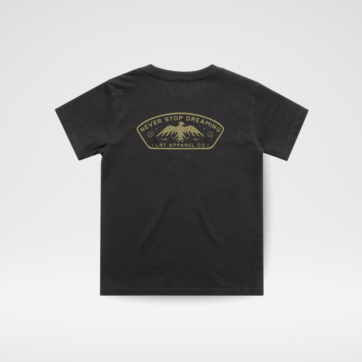 LITTLE RAD THINGS NEVER STOP DREAMING TEE - VINTAGE BLACK | Playroom Avenue