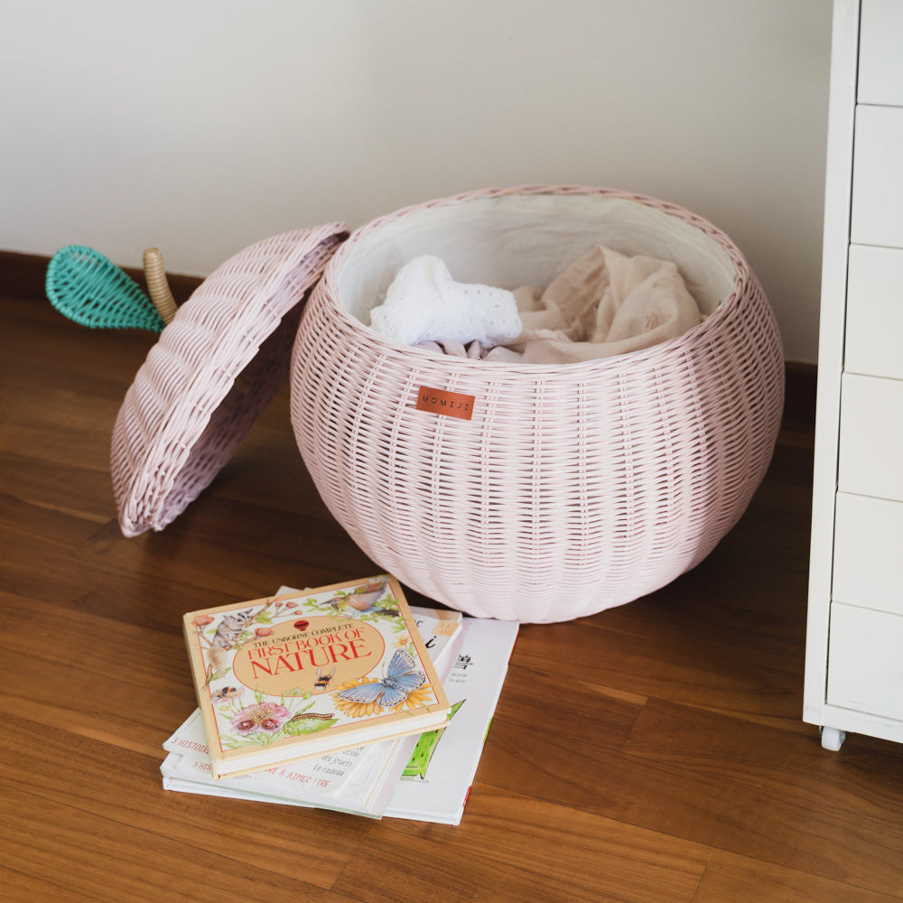 Momiji Apple Storage Basket - Pink | Playroom Avenue