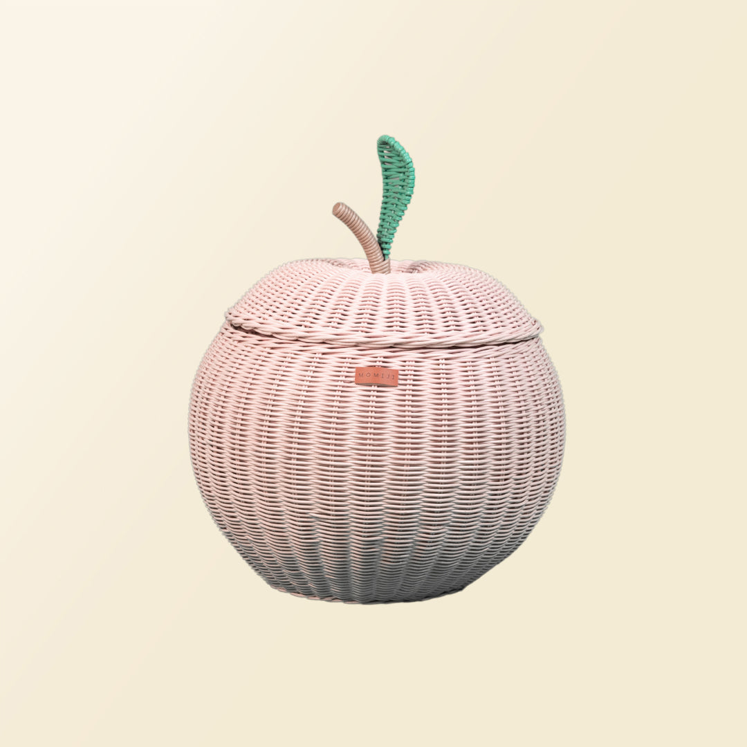 Momiji Apple Storage Basket - Pink | Playroom Avenue