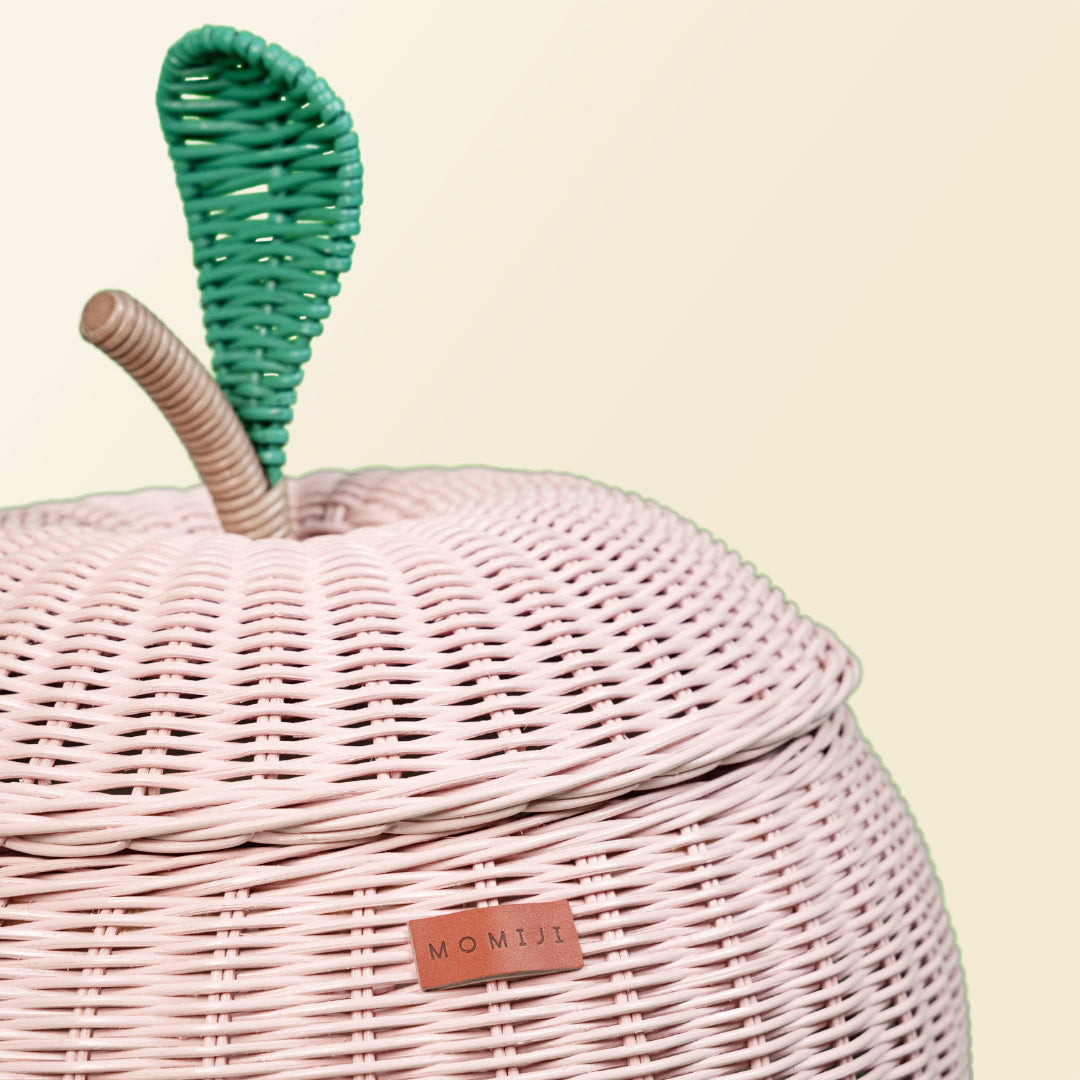 Momiji Apple Storage Basket - Pink | Playroom Avenue