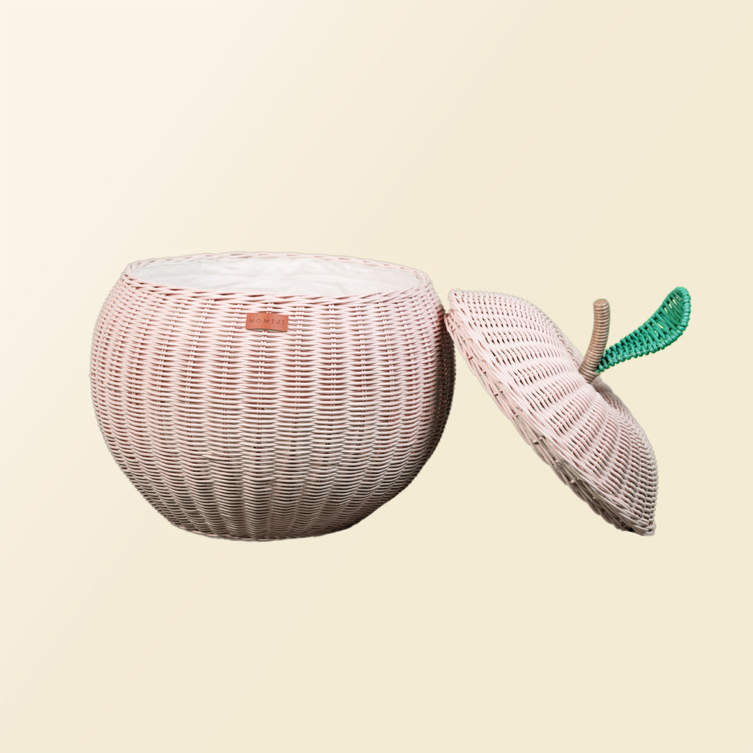 Momiji Apple Storage Basket - Pink | Playroom Avenue