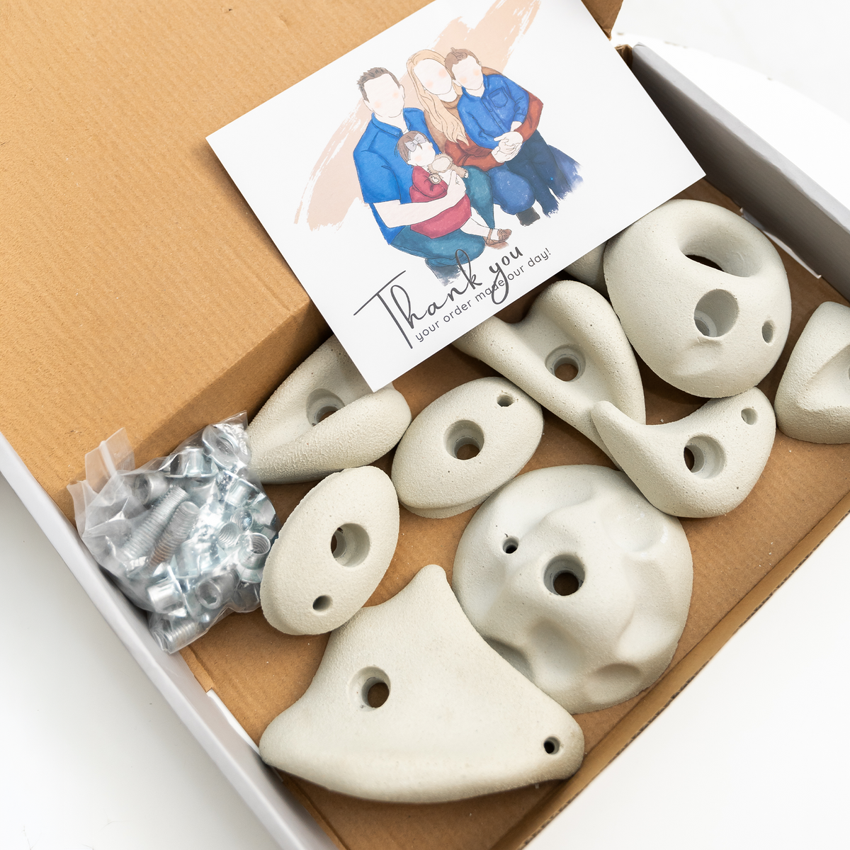 Everett & Avery Co. Premium Rock Climbing Holds (Moon Rocks) - Indoor Climbing Wall | Playroom Avenue