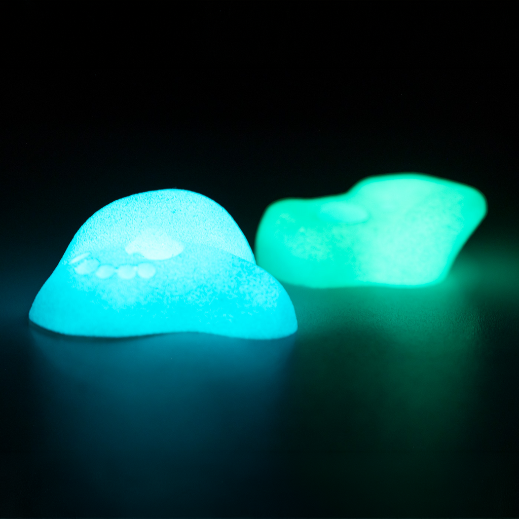 Everett & Avery Co. Premium Rock Climbing Holds (Aurora) - Glow-in-the-Dark Rock | Playroom Avenue