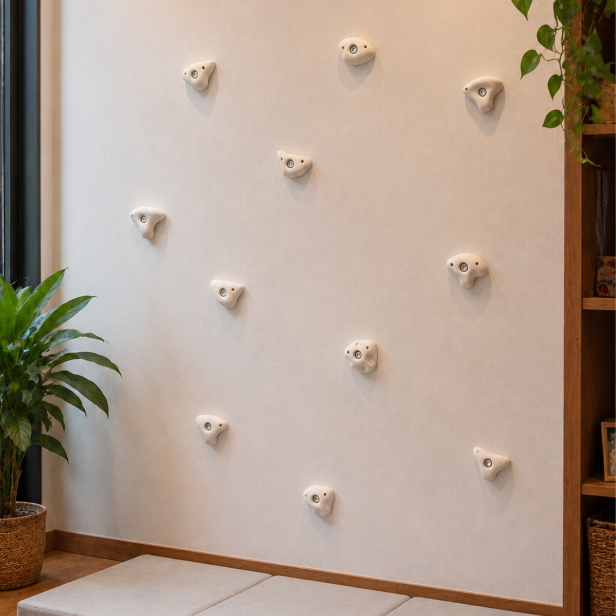 Everett & Avery Co. Premium Rock Climbing Holds (Moon Rocks) - Indoor Climbing Wall | Playroom Avenue