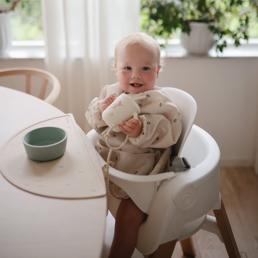 Mushie Long Sleeve Bib | Playroom Avenue