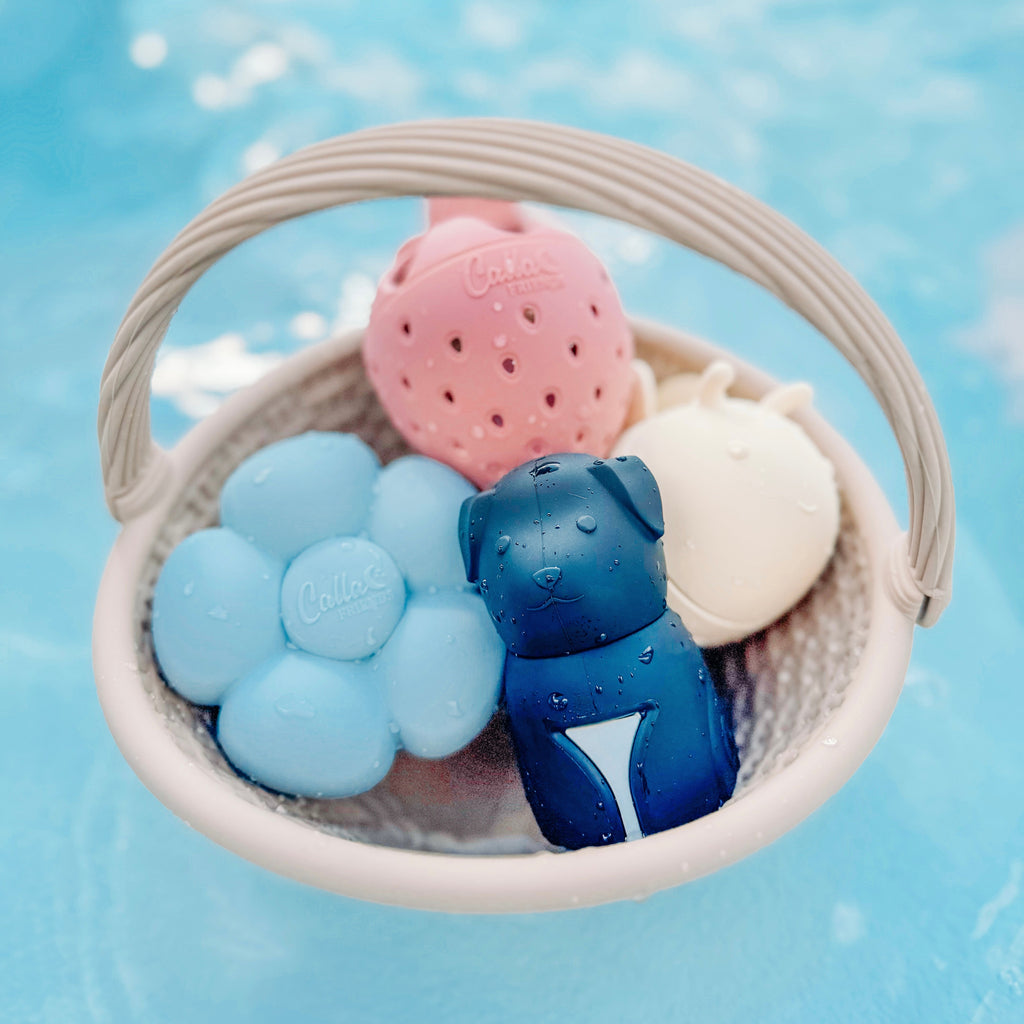 Calla and Friends Strawberry Patch Bath Toys | Playroom Avenue