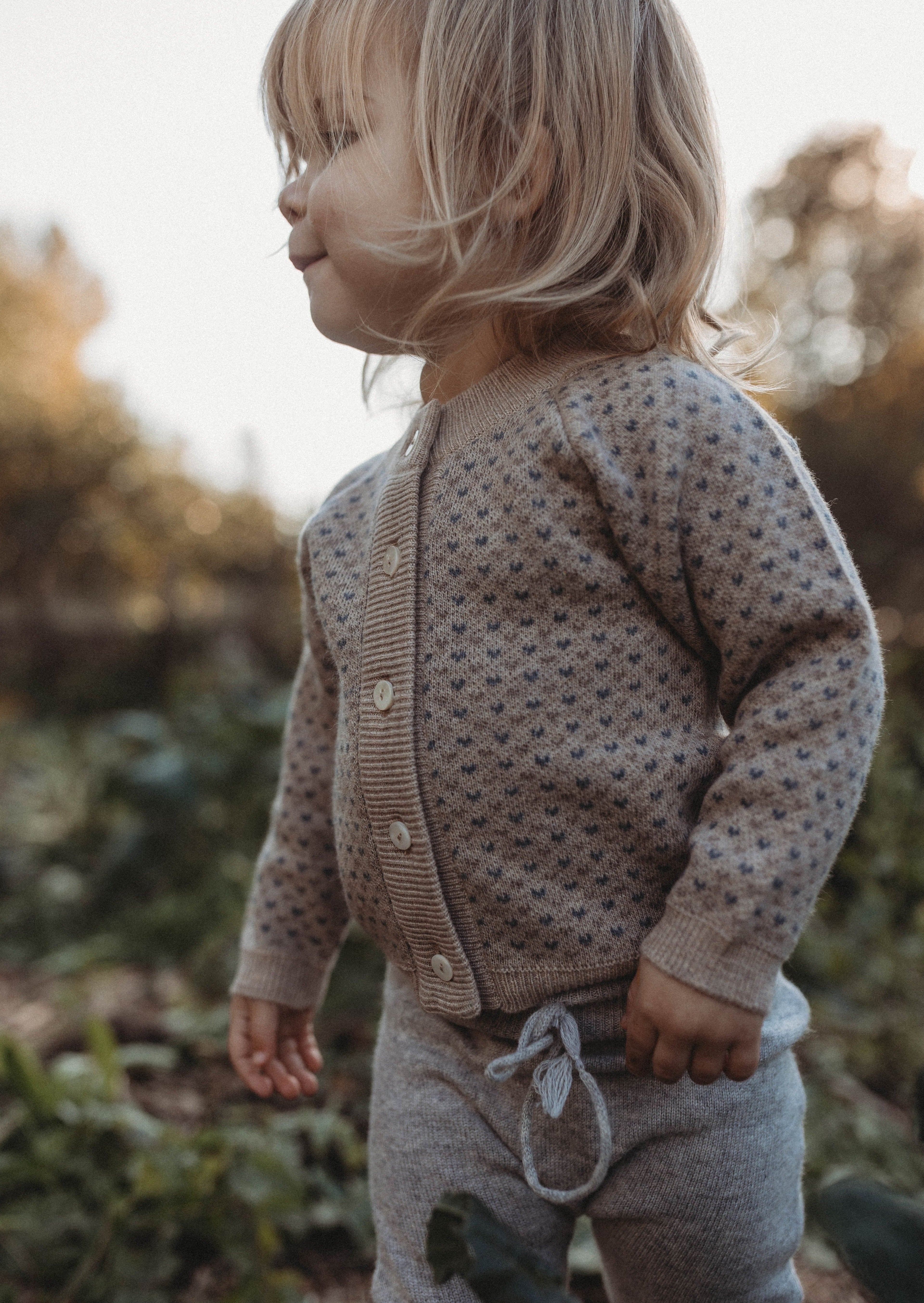 La Petit Lapin Cashmere Cardigan | Petit Coeur Natural | Playroom Avenue