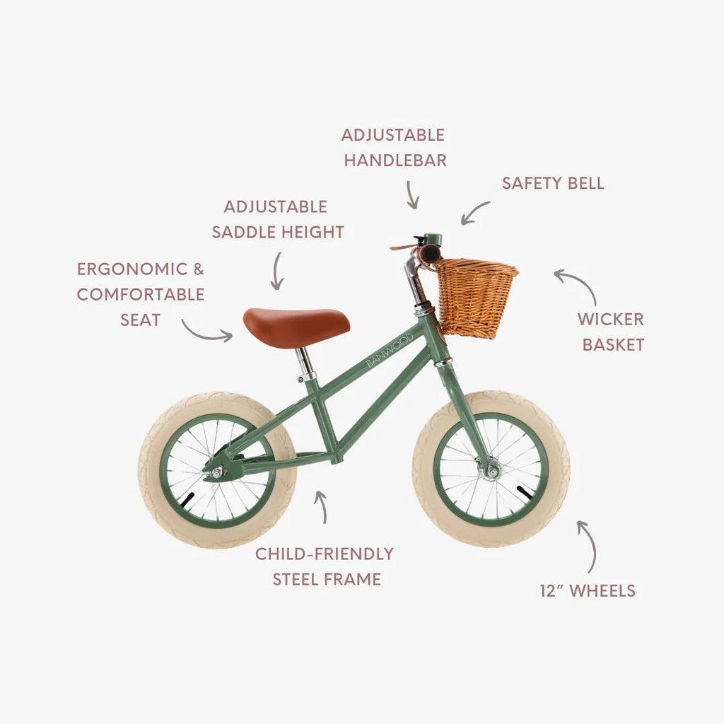 Banwood First Go Balance Bike Vintage - Playroom Avenue