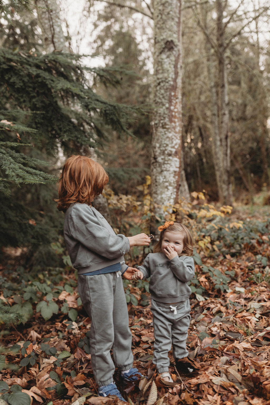 La Petit Lapin Finley | Cotton Fleece Sweatsuit Set | Petit Lapin | Mulled Basil | Playroom Avenue