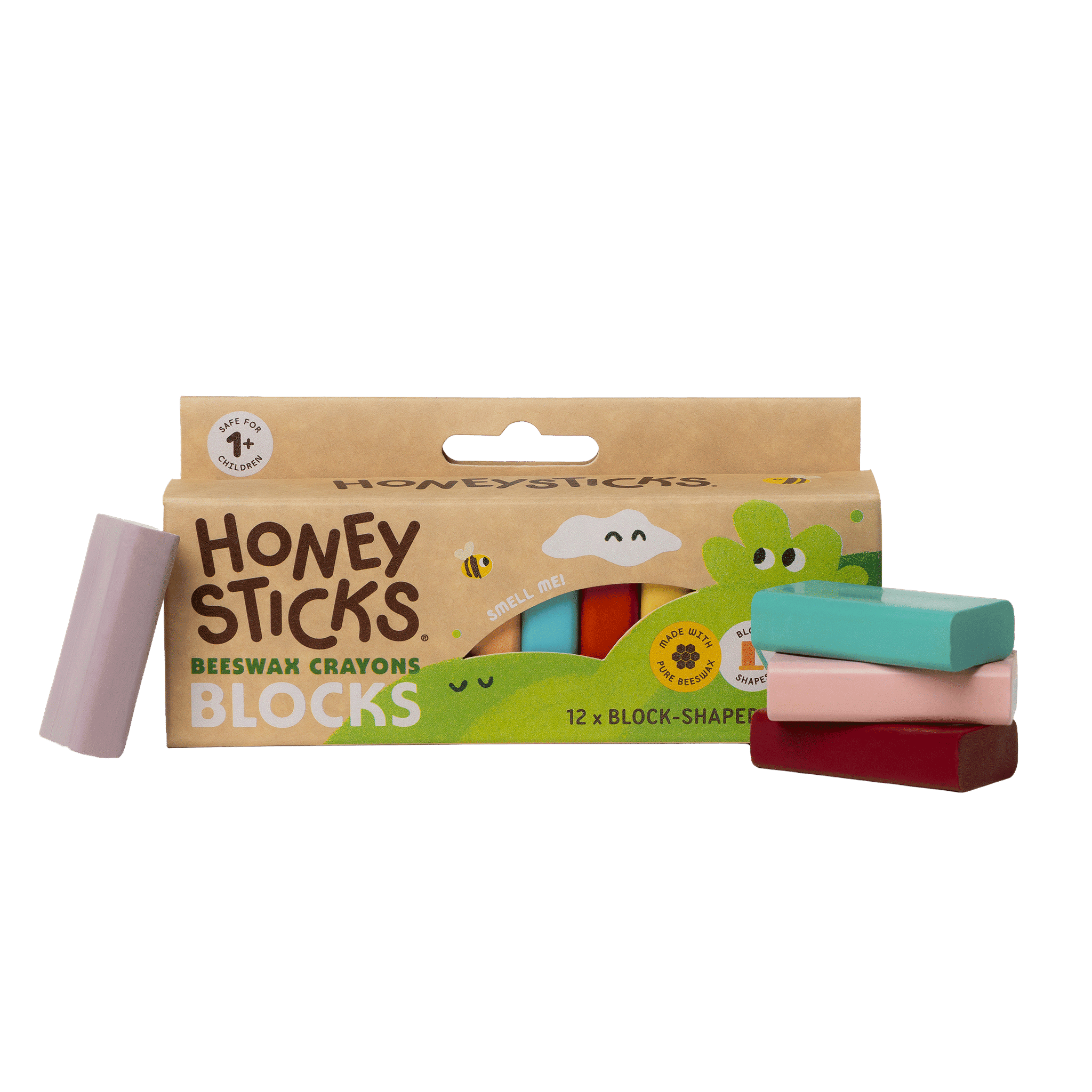 Honeysticks Beeswax Crayons Blocks 12pk | Playroom Avenue