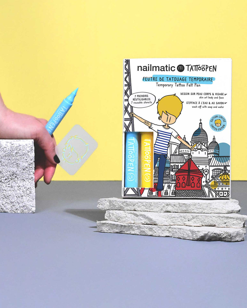 Nailmatic Tattoo Pen Set for Kids PARIS | Playroom Avenue