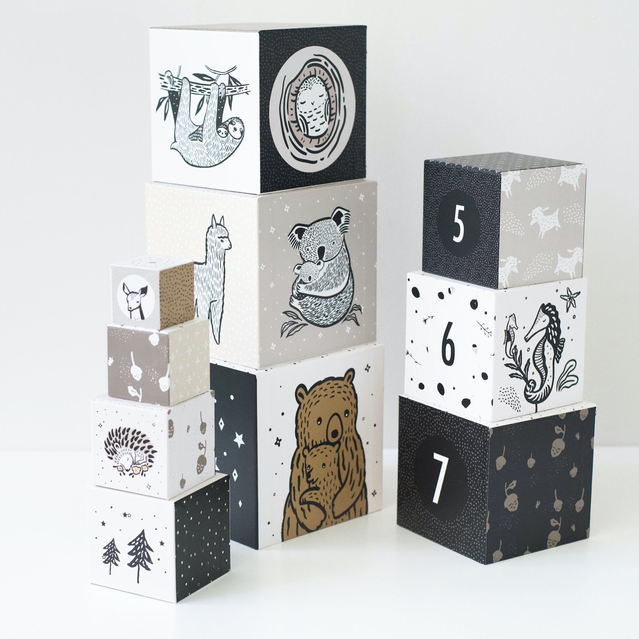 Wee Gallery Nesting Blocks - Baby Animals | Playroom Avenue