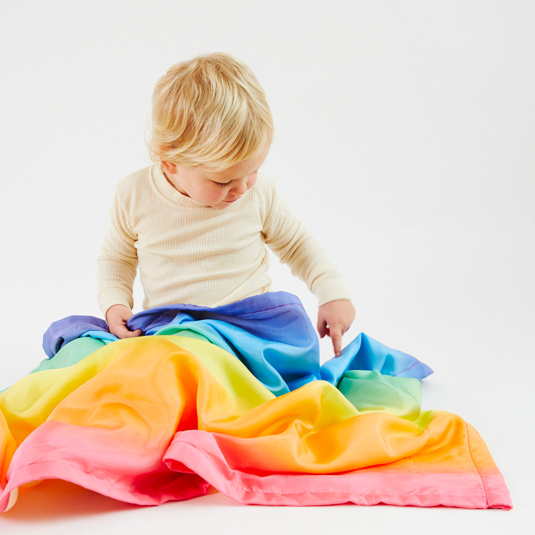 Sarah's Silks Rainbow Baby Blanket | Playroom Avenue