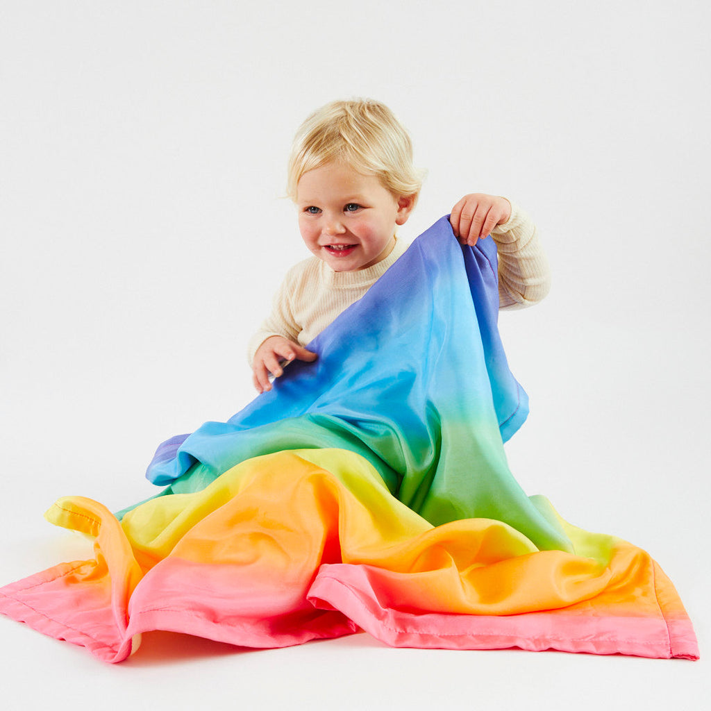 Sarah's Silks Rainbow Baby Blanket | Playroom Avenue
