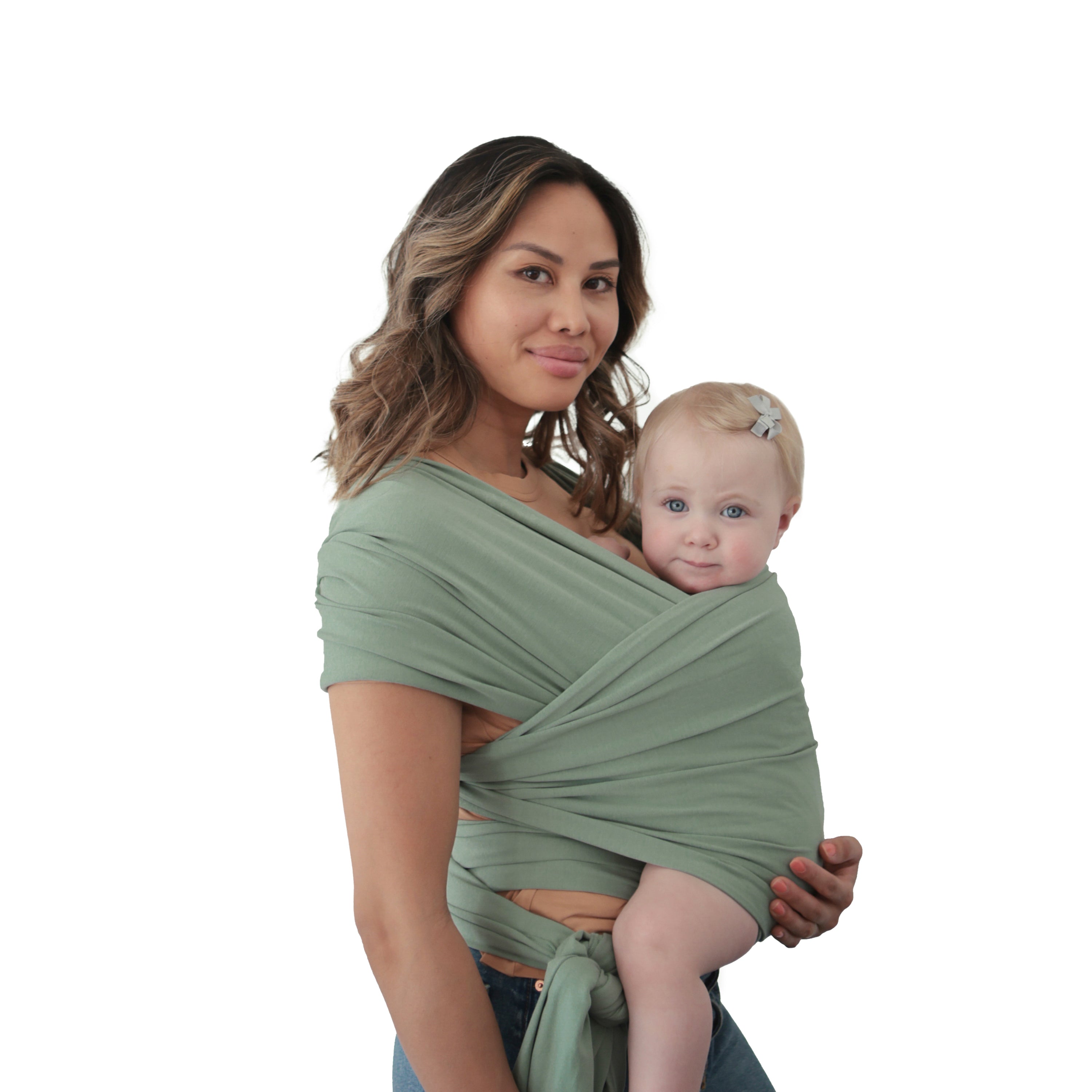 Mushie Baby Wrap Roman Green | Playroom Avenue