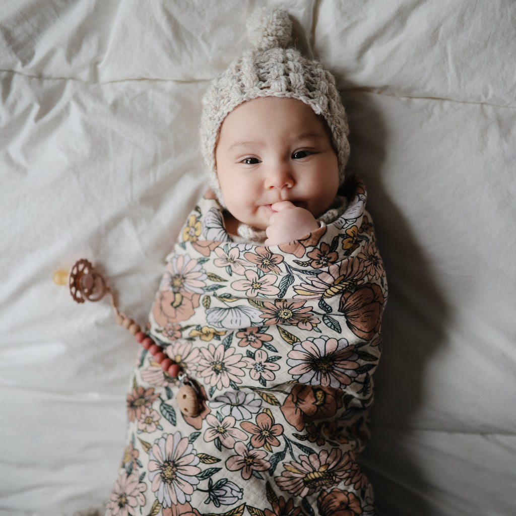 Mushie Organic Cotton Muslin Swaddle Blanket | Playroom Avenue