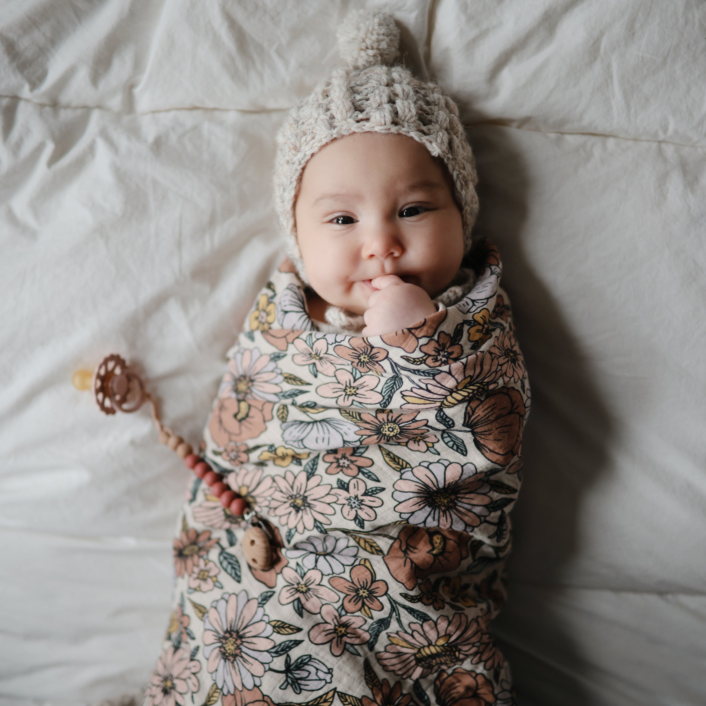 Mushie Organic Cotton Muslin Swaddle Blanket | Playroom Avenue