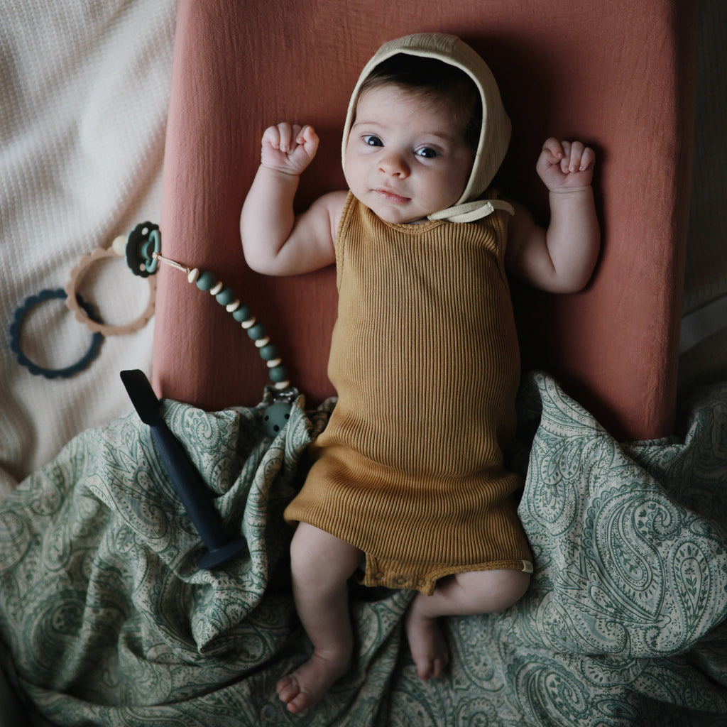 Mushie Organic Cotton Muslin Swaddle Blanket | Playroom Avenue